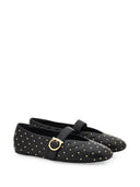 Ferragamo Leather Quilted Ballet Flats