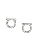 Ferragamo Gancini Crystal Earrings