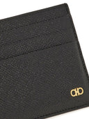 Ferragamo Micro Gancio Leather Card Case