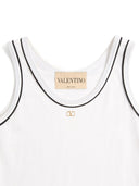 Valentino Logo Cotton Tank Top