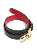 Valentino Garavani V Logo Signature Leather Belt