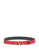 Valentino Garavani V Logo Signature Leather Belt