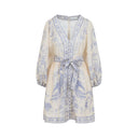 Zimmerman Indra Plunge Mini Dress