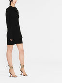 Blumarine Abito Corto Con Fiore Decor