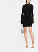 Blumarine Abito Corto Con Fiore Decor