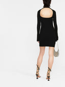 Blumarine Abito Corto Con Fiore Decor