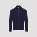 Cardigan con zip intera Brunello Cucinelli