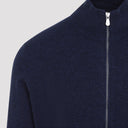 Cardigan con zip intera Brunello Cucinelli
