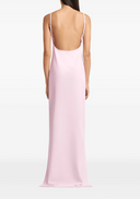 Vestido largo de crepé con espalda descubierta de Courrèges