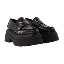Carter 75 Platform Loafers In Black Leather