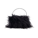 Heiress Medium Handbag Alexander Wang Feather Black