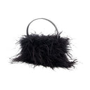Heiress Medium Handbag Alexander Wang Feather Black