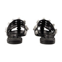 Rexa Cage Slide Flat Shoes Alexander Wang Leather Black