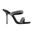 Julie Tubular Sandals Alexander Wang Leather Black