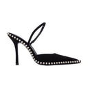 Tia 105mm Slingback Heels Alexander Wang Leather Black