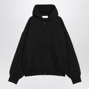 Felpa di cotone in pile nera Fear of God Essentials con logo