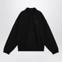 قميص بولو من مزيج القطن الثقيل باللون الأسود من Fear Of God Essentials