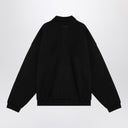 قميص بولو من مزيج القطن الثقيل باللون الأسود من Fear Of God Essentials