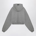 Fear of God Essentials sudadera gris cortada con logotipo