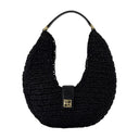Lou Monogram Sac à épaule noir anine bing toile noire