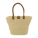 Cabas Lou Monogramme Anine Bing Leather Beige