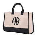 Bolso Shopper Mediano Lara Anine Bing Algodón Beige