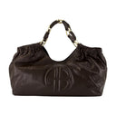 Bolso de comprador de kate mediano anine bing cuero marrón