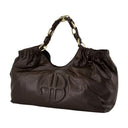 Bolso de comprador de kate mediano anine bing cuero marrón