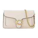 Tabby Chain Clutch Crossbody Coach Chalk Leather