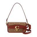 Hobo Studio Baguette Coach en cuir rouille bronzée