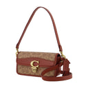Hobo Studio Baguette Coach en cuir rouille bronzée