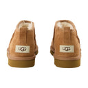 Classic Ultra Mini Ankle Boots Ugg Leather Chestnut