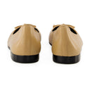Cap toe ballerinas Tory burch skinn beige