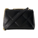 Kira Diamond Quilt Small Convertible Bag Tory Burch Leather Black