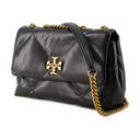 Kira Diamond Quilt Small Convertible Bag Tory Burch Leather Black