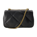 Kira Diamond Quilt Mini Flap Borsa Tory Burch in pelle nera