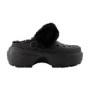Stomp Lined Mules Crocs Thermoplastic Black