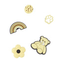 Mono Shiitake 5 Pack Jibbitz Crocs Pvc Multicolor
