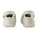 Klassisk plattform glitter sandaler kroks syntetiska silver