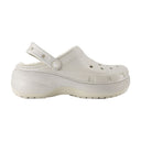Klassisk plattform glitter sandaler kroks syntetiska silver
