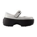 Stomp Mary Jane Ballerinas Crocs Synthetic Silver