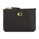 Mini id Skinny Cash Case Coach in pelle nera