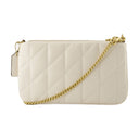 Beige de cuero de entrenador de bolsas cruzadas