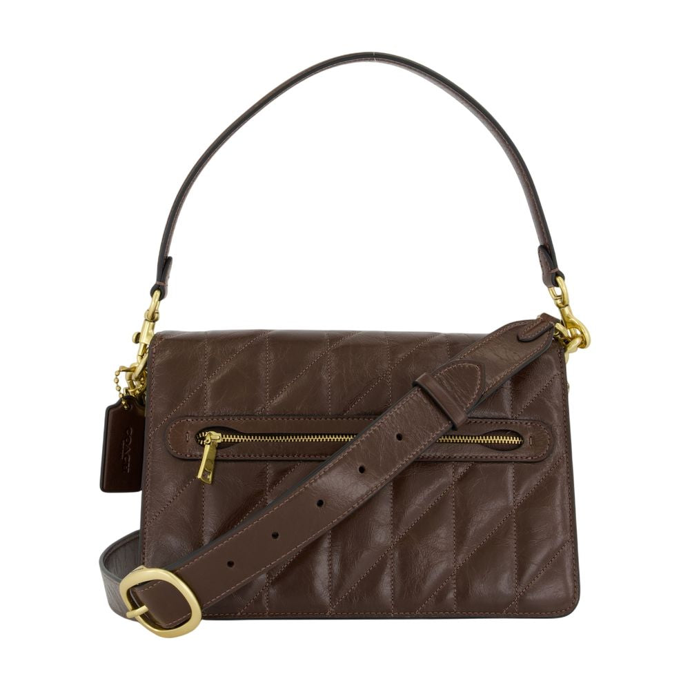 Tabby With Chain Shoulder Bag Coach Leather Brown