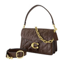 Tabby With Chain Shoulder Bag Coach Leather Brown