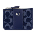 Signature Mini Id Skinny Wallet Coach Cotton Blue