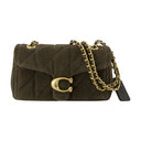 Quilted Tabby 20 With Chain Shoulder Bag Coach Leather Green