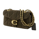 Quilted Tabby 20 With Chain Shoulder Bag Coach Leather Green