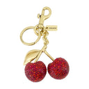 Small Cherry Bag Keychain Coach Metal Red