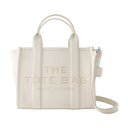 De mini -tote marc jacobs lederen zilver